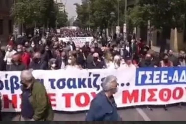 GENERALNI ŠTRAJK U GRČKOJ! Hiljade ljudi protestovalo zbog skoka cena i niskih plata!