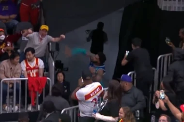 SKANDALČINA U NBA: Bogdanov rival gumom iz usta POGODIO devojčicu u glavu! (VIDEO)