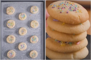 MEKANI I SLASNI ŠARENI KOLAČIĆI OD SAMO 3 SASTOJKA! Tope se u ustima i prave za 15 minuta!