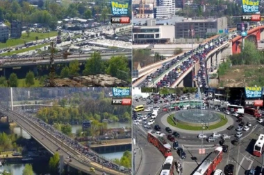 SVAKI PETAK IZUZETAK, NIJE GUŽVA NEGO KATASTROFA: Kolone vozila na auto-putu i Gazeli, kretanje brzinom puža