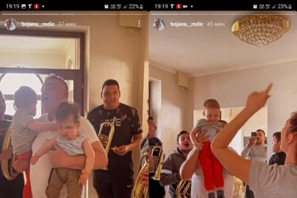 RODIĆI SLAVE VASKRS UZ TRUBAČE: Bogdan se oporavio, ne ispušta unuke iz ruku, Bojana zabeležila svaki trenutak (FOTO)