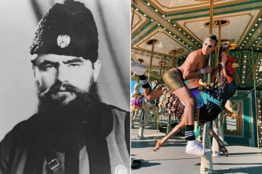 PRADEDA mu nosio KOKARDU na glavi, a on PERIKE i ROGOVE! Pogledajte šljokičavu zadnjicu praunuka čuvenog POPA ĐUJIĆA! Za ne poverovati šta čini po Americi! (FOTO)