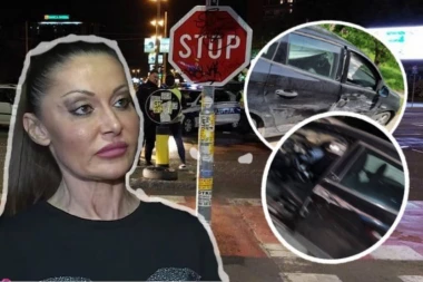 Branka Blek Rouz doživela JEZIV UDES, STRAVIČNOM brzinom se zakucao u nju: Povrede zadobila tokom PREVRTANJA auta! (PRVI SNIMCI SA MESTA NESREĆE)