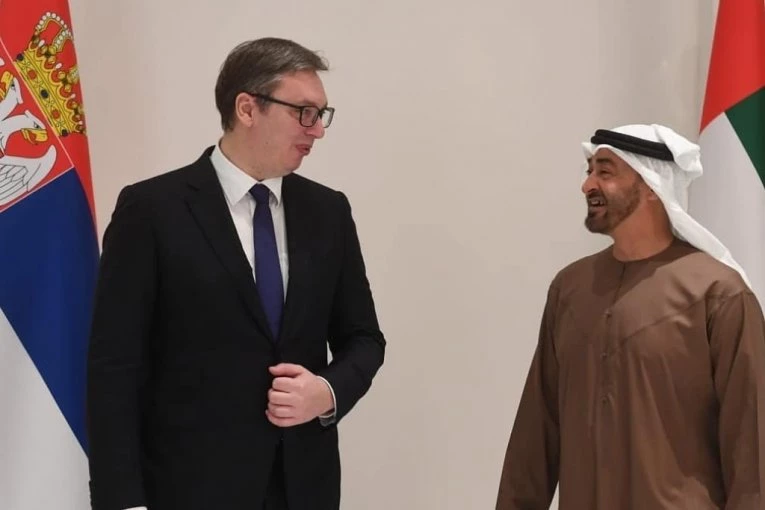 PREDSEDNIK VUČIĆ PREDSTAVIO ŠEIKU BIN ZAJEDU VIZIJU SRBIJE: EKSPO 2027 okuplja svet u Beogradu uz učešće UAE
