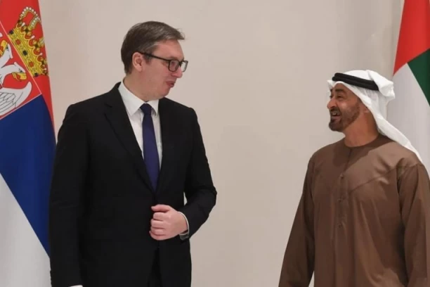 PREDSEDNIK VUČIĆ PREDSTAVIO ŠEIKU BIN ZAJEDU VIZIJU SRBIJE: EKSPO 2027 okuplja svet u Beogradu uz učešće UAE