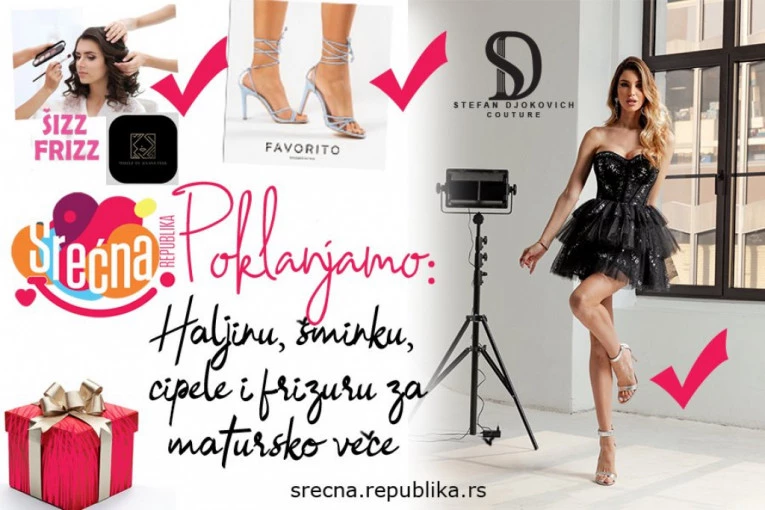 KOMPLETNO  SPREMANJE ZA MATURU NA POKLON: Savršena haljina, cipele, frizura i šminka (VIDEO)