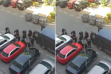 GRČKI HULIGANI PRAVILI NEREDE NA NOVOM BEOGRADU: Navijači Olimpijakosa POHAPŠENI pred Fajnal-for! (VIDEO)