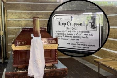 Igor Starović će danas biti SAHRANJEN! Na umrlici OŽALOŠĆENI oni koje je najviše VOLEO! (VIDEO/FOTO)