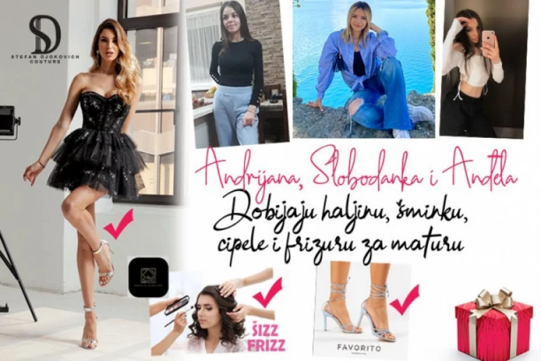 MATURANTKINJE SREĆNE REPUBLIKE: Anđela, Slobodanka i Andrijana će da blistaju za matursko veče