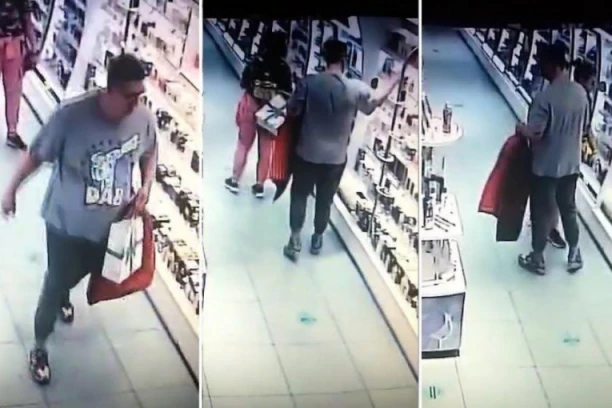 NOVI SNIMAK: Kristijan Golubović parfem stavio u korpu, ali da li ga je PLATIO? (VIDEO)