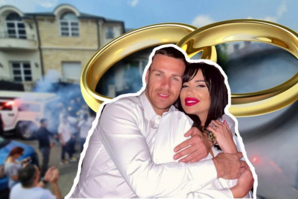NEVIĐENA FEŠTA NA DUŠANOVCU! Kaća Grujić u VENČANICI od 20. 000 EVRA: Pevačica krenula ka HRAMU u LIMUZINI, svi su se okretali za ovim detaljima! (VIDEO)