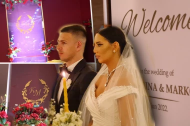 SVEČANA SALA VREDNA MILIONE: Zavirite na venčanje Kaće i Gobelje, detalji će vas ŠOKIRATI! (VIDEO)