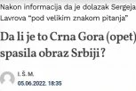 NASTAVAK SRAMOTE! Crnogorci uveli sve sankcije Rusiji, a sad su kao spasili obraz Srbiji?