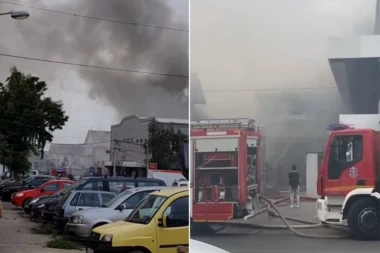 OGROMAN POŽAR NA ALTINI: Kulja beli dim, vatrogasci na terenu (FOTO)