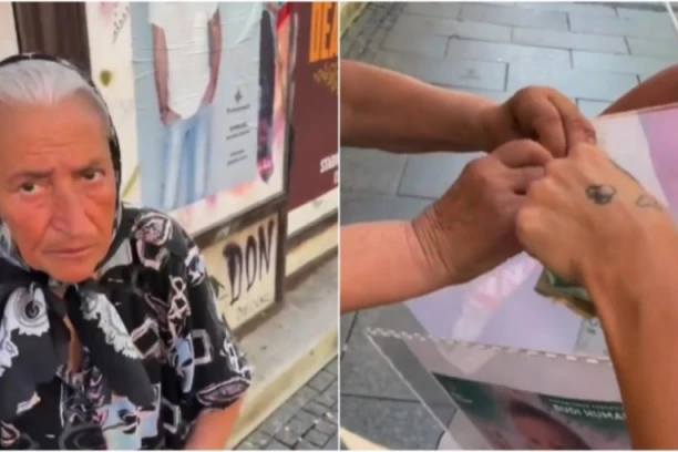 OTKRIVENO ko je uzeo pare od bake koja PROSI NA ULICI: U pitanju je POZNATA ličnost koju svi odlično znaju, javnost ostala ZATEČENA! (VIDEO)