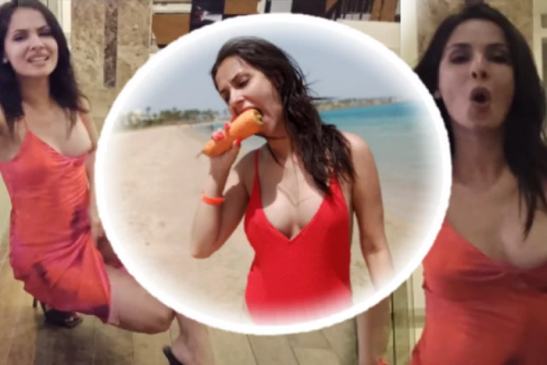 Zna znanje ova Sandrica: Pevačica izvadila šargarepu nasred plaže, pa pokazala kapacitet, ova scena DIŽE PRITISAK! (FOTO)