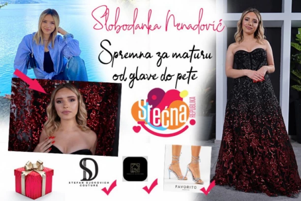 NAŠA BOBA zablistala na MATURI: Srećna Republika joj poklonila frizuru, šminku, haljinu i cipele (VIDEO)