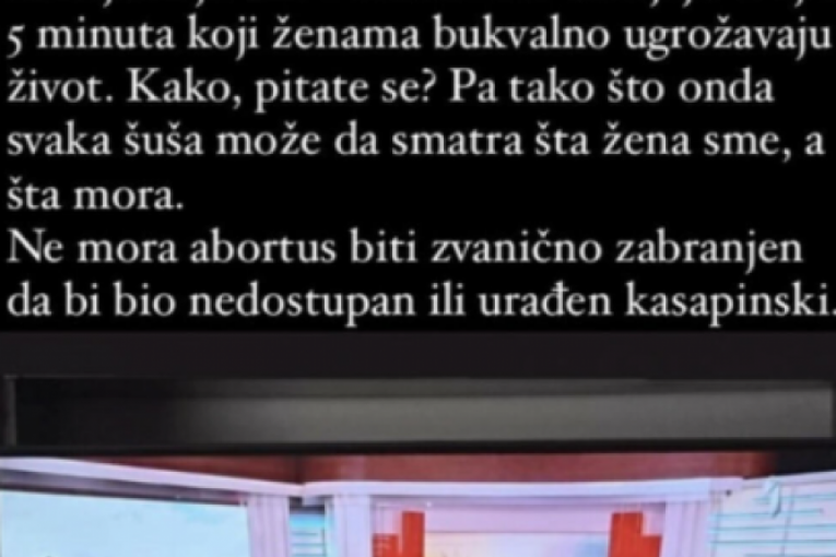 Tamara Aleksić o abortusu