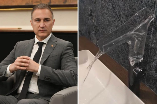 SLAVINA U NEŠINOJ VILI OD 5.000 EVRA! Ministar pere ruke u specijalnoj česmi! (VIDEO)