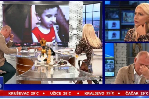 Vesić se RASPLAKAO u programu uživo! Slomio se kada je čuo priču o malom Aleksandru sa KiM koji boluje od cerebralne paralize! (FOTO)