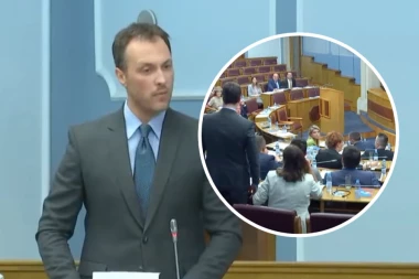 MOLIM, ŠTA SI REKAO?! PA, DOĐI, EVO TU SAM! Skandal u parlamentu Crne Gore, POGLEDAJTE OBRAČUN POSLANIKA! (VIDEO)