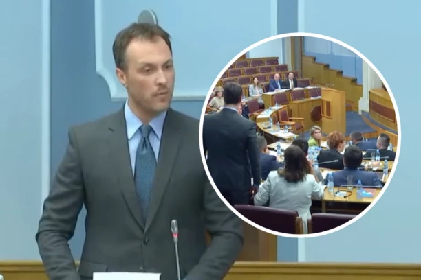 MOLIM, ŠTA SI REKAO?! PA, DOĐI, EVO TU SAM! Skandal u parlamentu Crne Gore, POGLEDAJTE OBRAČUN POSLANIKA! (VIDEO)