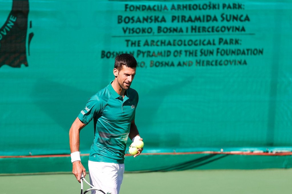 Novak Đoković na otvaranju terena u Visokom