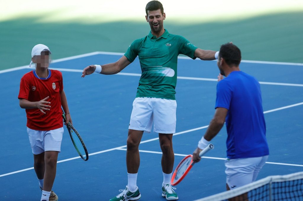 Novak Đoković na otvaranju terena u Visokom