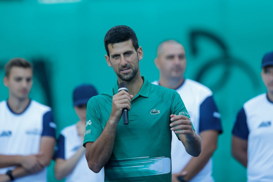 Novak Đoković na otvaranju terena u Visokom