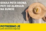 Svaka peta osoba pati od alergije na sunce