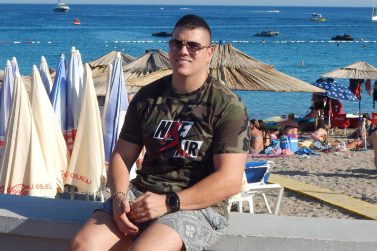 Sloba Radanović na moru