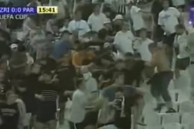 PARNI VALJAK NA TERENU I NEREDI NA TRIBINAMA: Petnaest godina od čuvenog duela u Mostaru, Partizan PONIZIO Zrinjski, ali je UEFA sve pokvarila! (VIDEO)