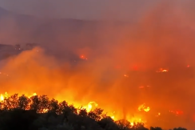 BESNI POŽAR KOD ATINE! Skoro 500 vatrogasaca pokušava da ga ugasi, vatrena stihija opkolila stambene zgrade! (VIDEO)