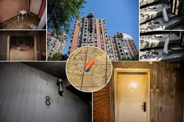 UŠLI SMO U ZGRADU NA VIDIKOVCU GDE JE POGINULA ŽENA U POŽARU: Jezivi prizori HODNIKA gde je pronađeno TELO, stanovi POTOPLJENI, komšije ISTRAUMIRANE (VIDEO/FOTO)