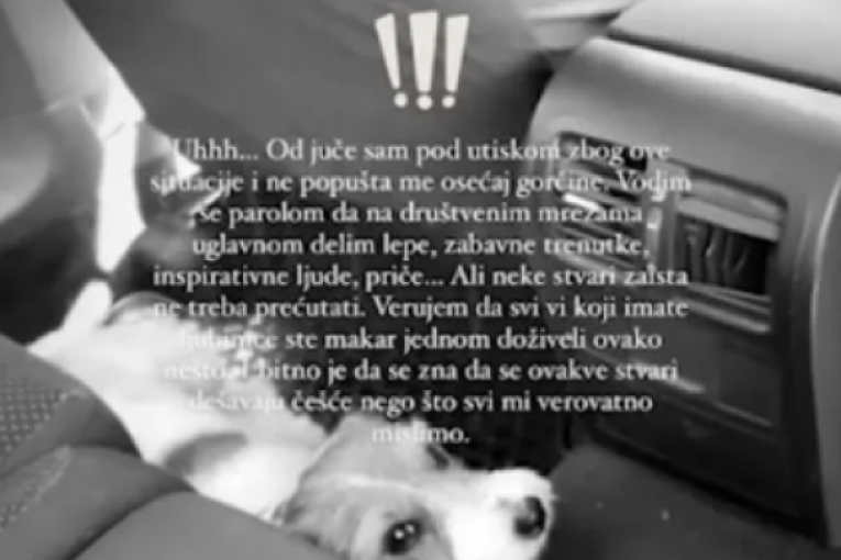 Sara Jo podelila snimak iz taksija