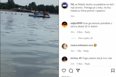 MLADIĆ SKOČIO SA PEDALINE I NIJE IZRONIO: U toku potraga na ADI CIGANLIJI!