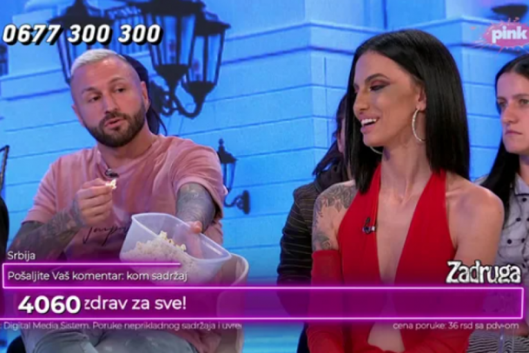 Nenad Aleksić Ša i Monika Jovanovsna polivanje u Narod pita