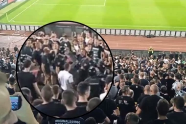 Sa lica mesta! Opšti HAOS u Humskoj! Ima i povređenih, navijači i policija u klinču! (VIDEO)