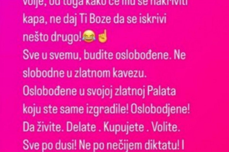 Jovana Jeremić Instagram story