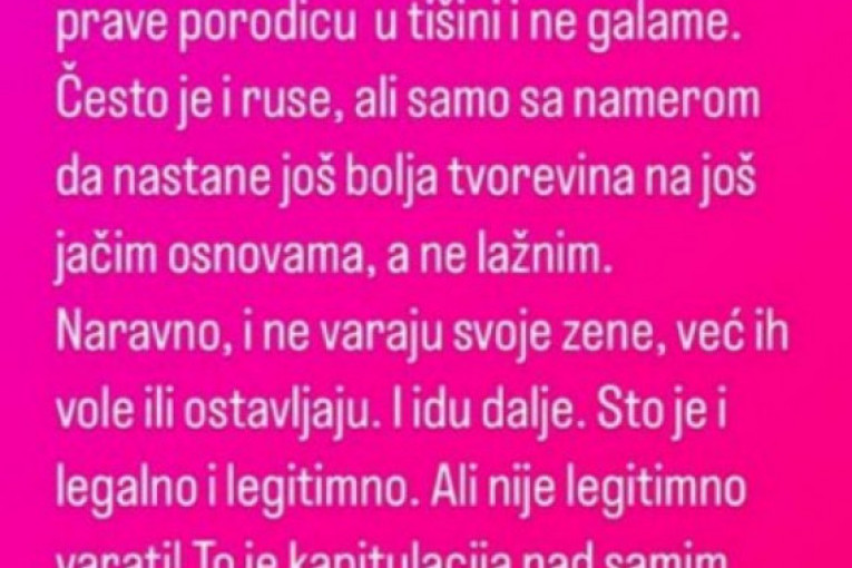 Jovana Jeremić prozvala Tamaru Đurić