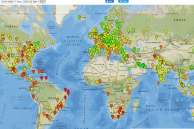OBJAVLJENA MAPA NAJOPASNIJIH GRADOVA SVETA: Evo na kom mestu su Beograd i Novi Sad!