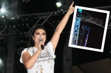 Drama na koncertu Dragane Mirković! Mladić VISIO sa metalne konstrukcije! (VIDEO)