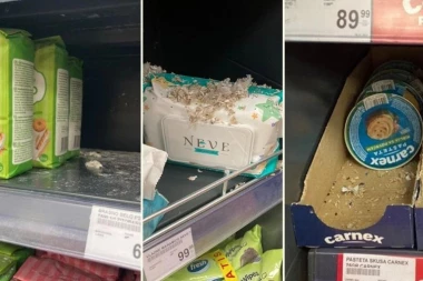 "AMAN" ĆE NAS POTROVATI! Mišji izmet svuda na rafovima!