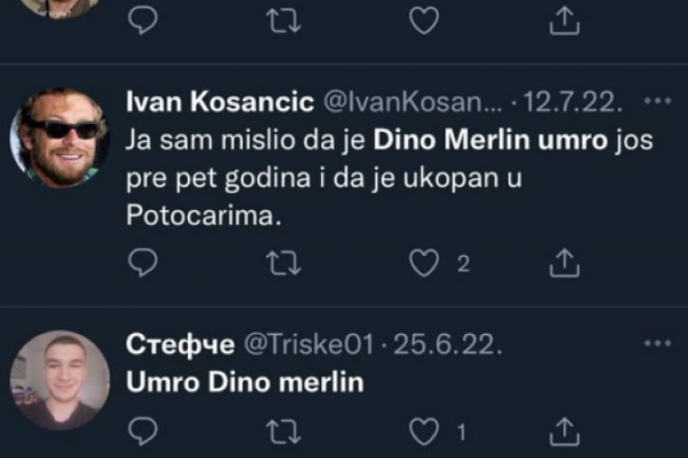 Dina Merlina sahranili na Tviteru