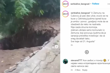 DEO ULICE SE SRUČIO NA KUĆE: Stanari strepe da će tako dočekati zimu!