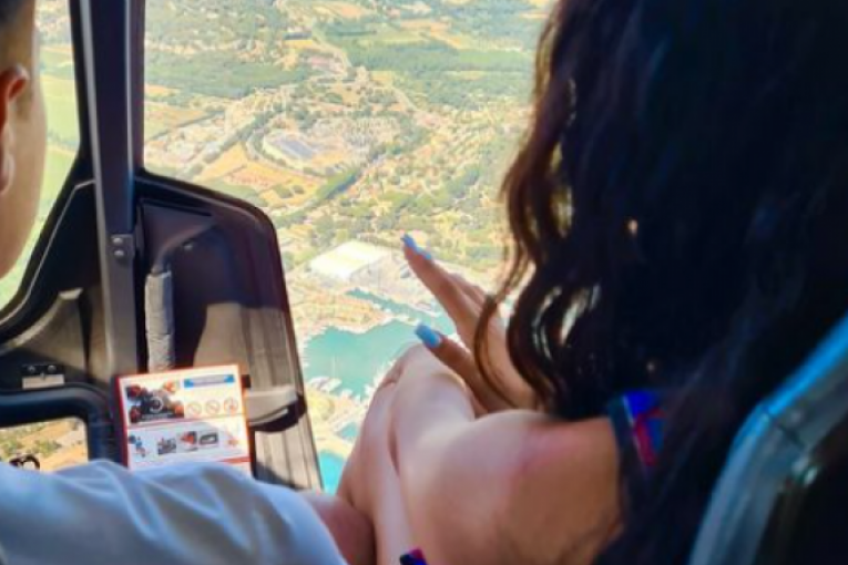 Manuela Bijelić u helikopteru