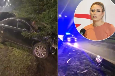 DAJANA PAUNOVIĆ IMALA UDES: Voditeljka Pinka za dlaku izbegla smrt! Od auta samo gepek ostao! (FOTO/VIDEO)