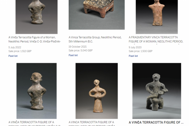 Sajt Sotheby sa vinčanskim figurama