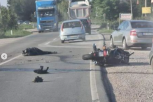 Direktan sudar automobila i motocikla! Teška saobraćajka na Ibarskoj magistrali! (VIDEO)