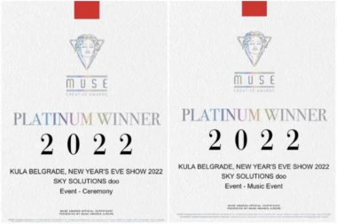 Četiri prestižna međunarodna priznanja u oblasti kreativne industrije za SKYMUSIC